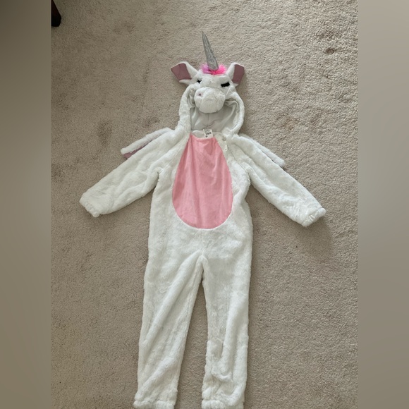 White and Pink Unicorn Kids Costume - Picture 1 of 5